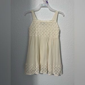 Lucky Brand Cream Kids Dress worn once for phot shoot